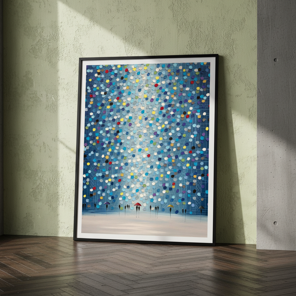 Raindrop Confetti by Ekaterina Ermilkina