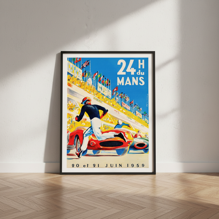 24 Hours of Le Mans 1959 Vintage Poster