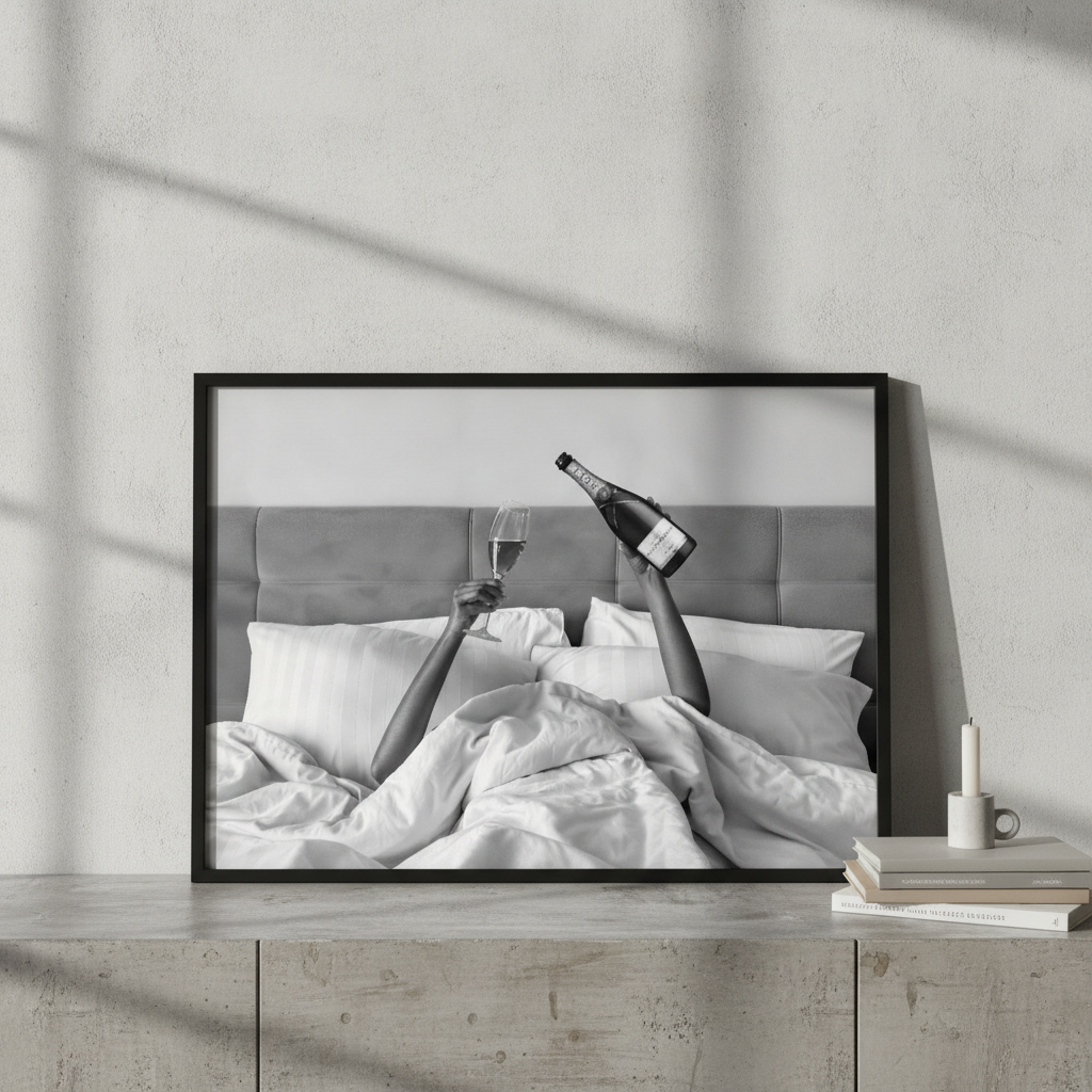 Champagne Bed and Breakfast Photograph Wall Art Landscape