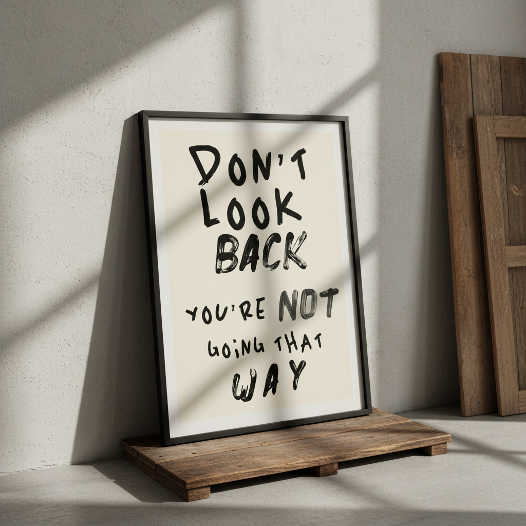 Don't Look Back Wall Art