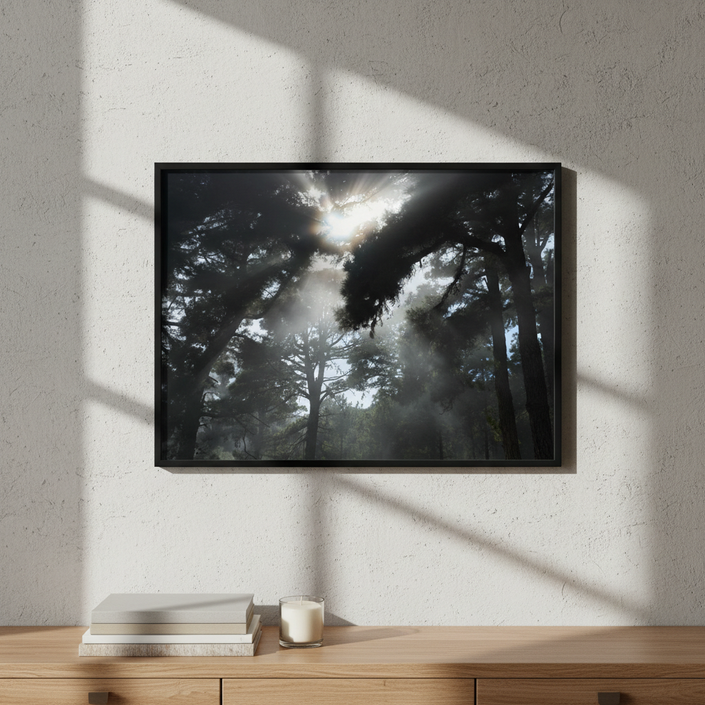 Forest light by Robin Skjoldborg