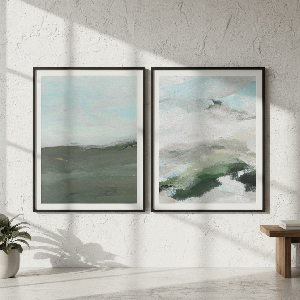 Land and Sky Landscape Duo by Josephine Wianto