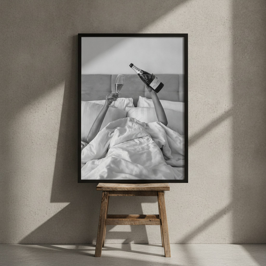 Champagne Bed and Breakfast Photograph Wall