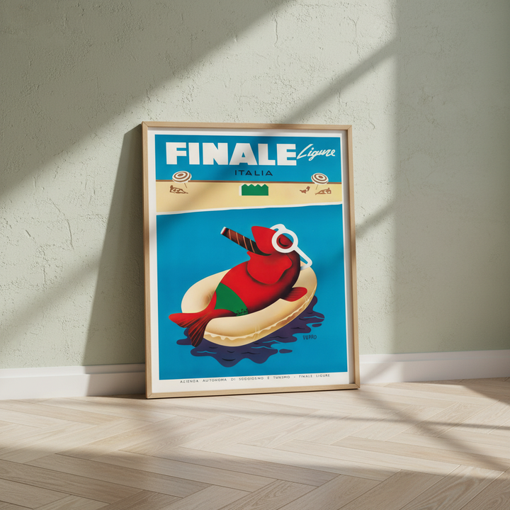 Finale Ligure Italy Vintage Advertisement Poster