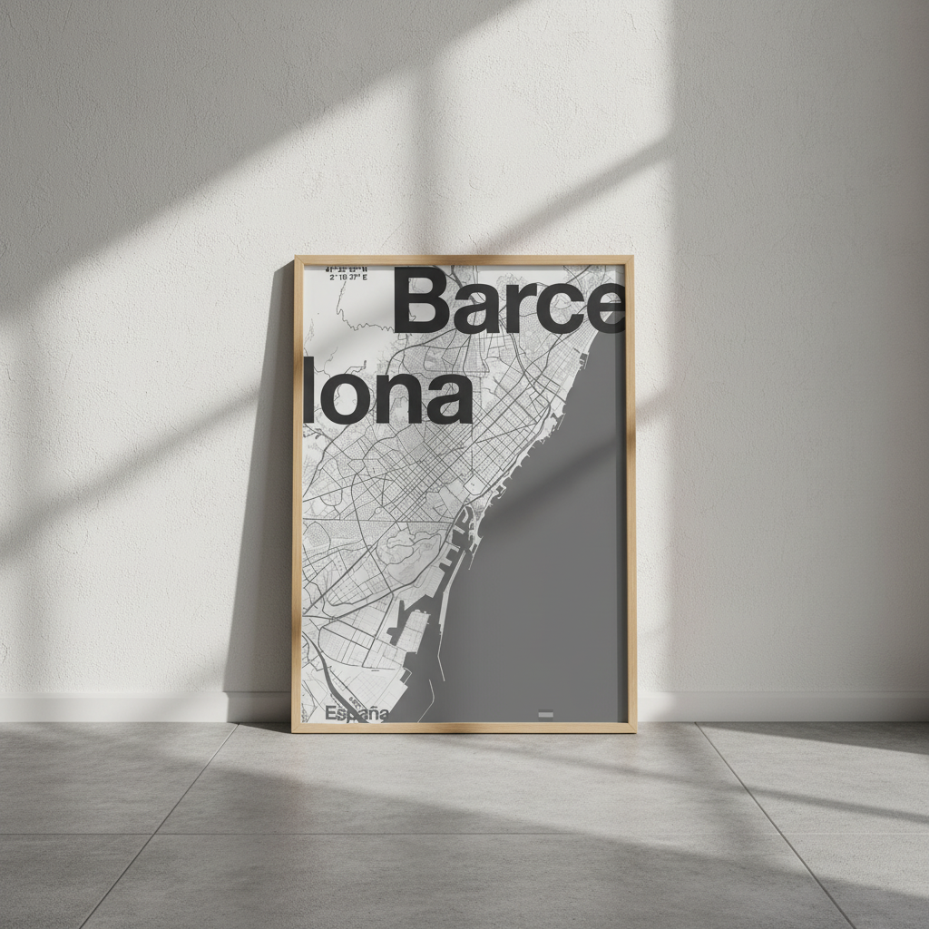Barcelona Map by Florent Bodart