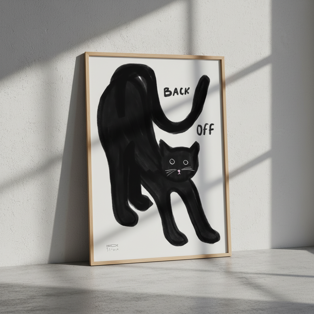 Back off cat by Hayde Nizard