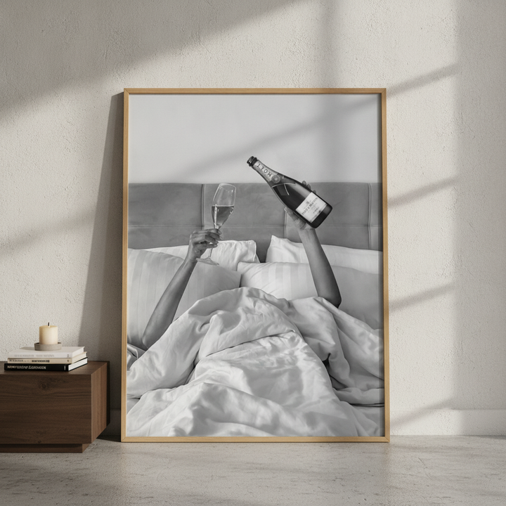 Champagne Bed and Breakfast Photograph Wall