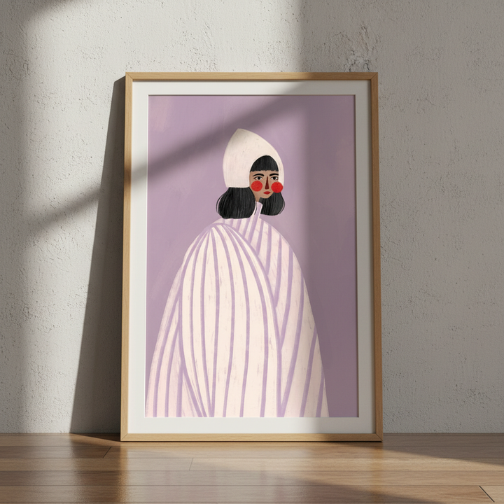 Woman with White Hat by Bea Muller