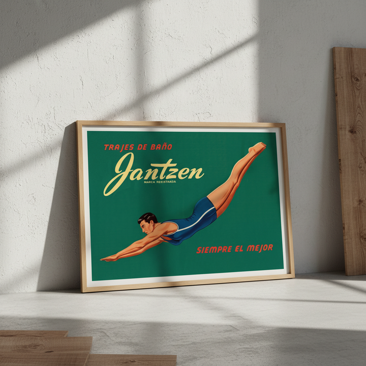 Janzten Vintage Swimwear Ad Poster