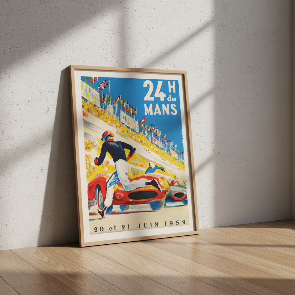 24 Hours of Le Mans 1959 Vintage Poster