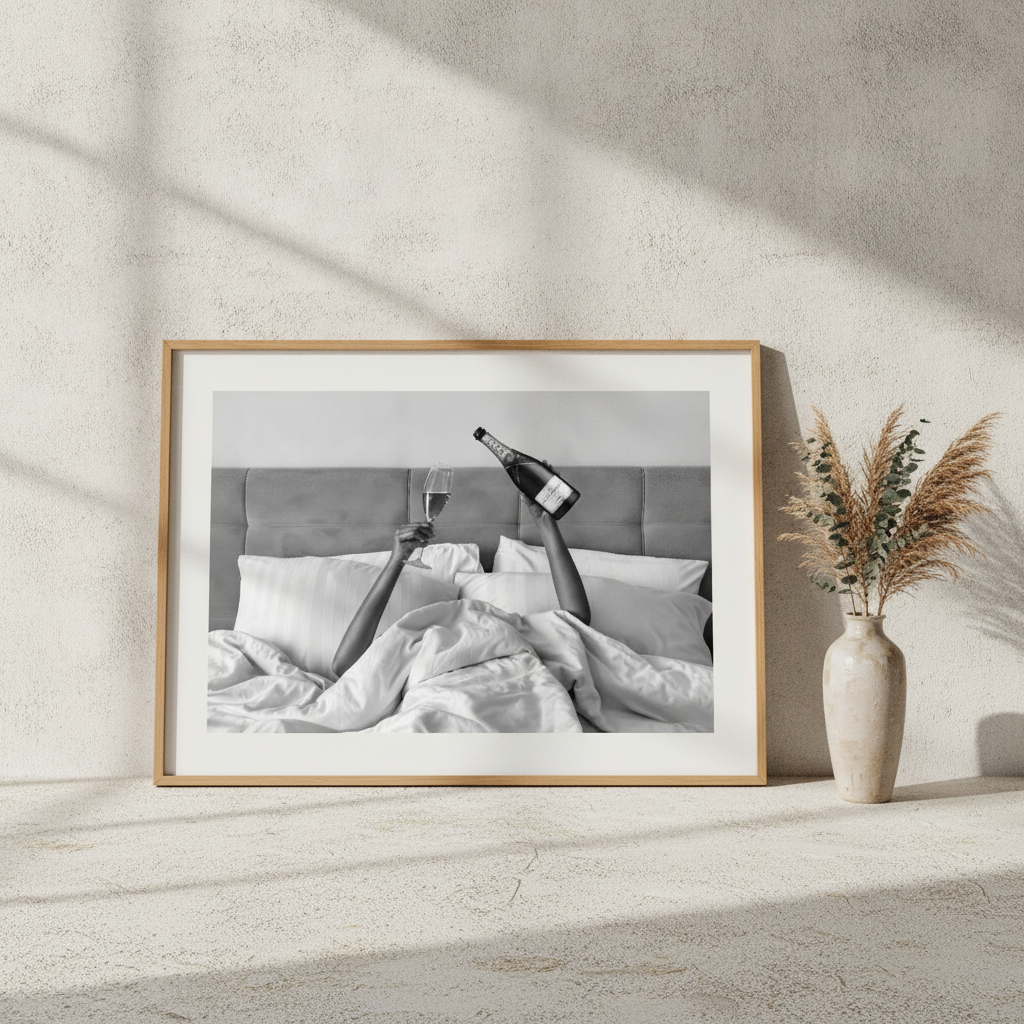 Champagne Bed and Breakfast Photograph Wall Art Landscape