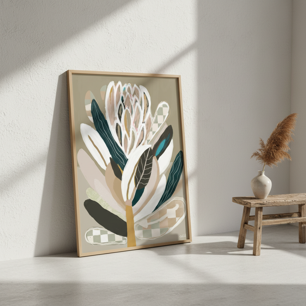 Sage Protea by Inkheart Designs