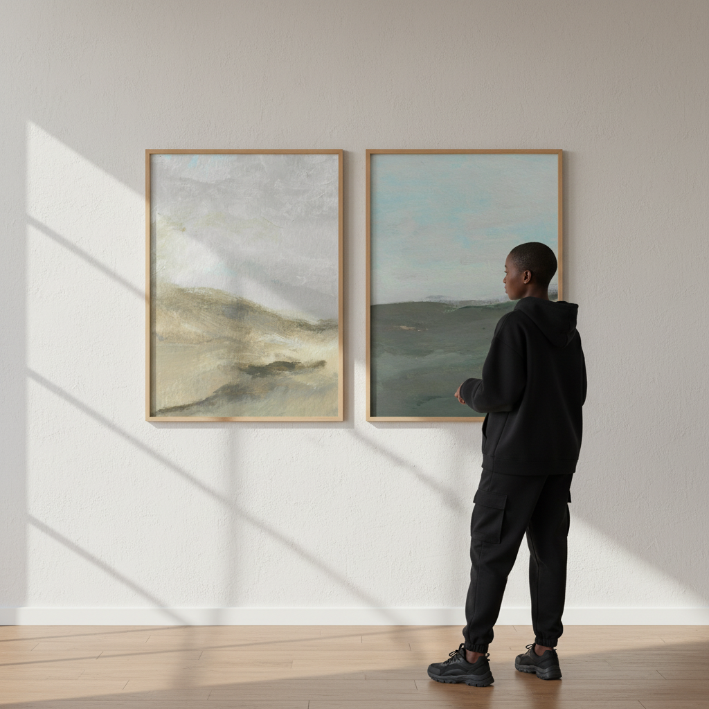 A Gust of Green Wind Pair by Josephine Wianto