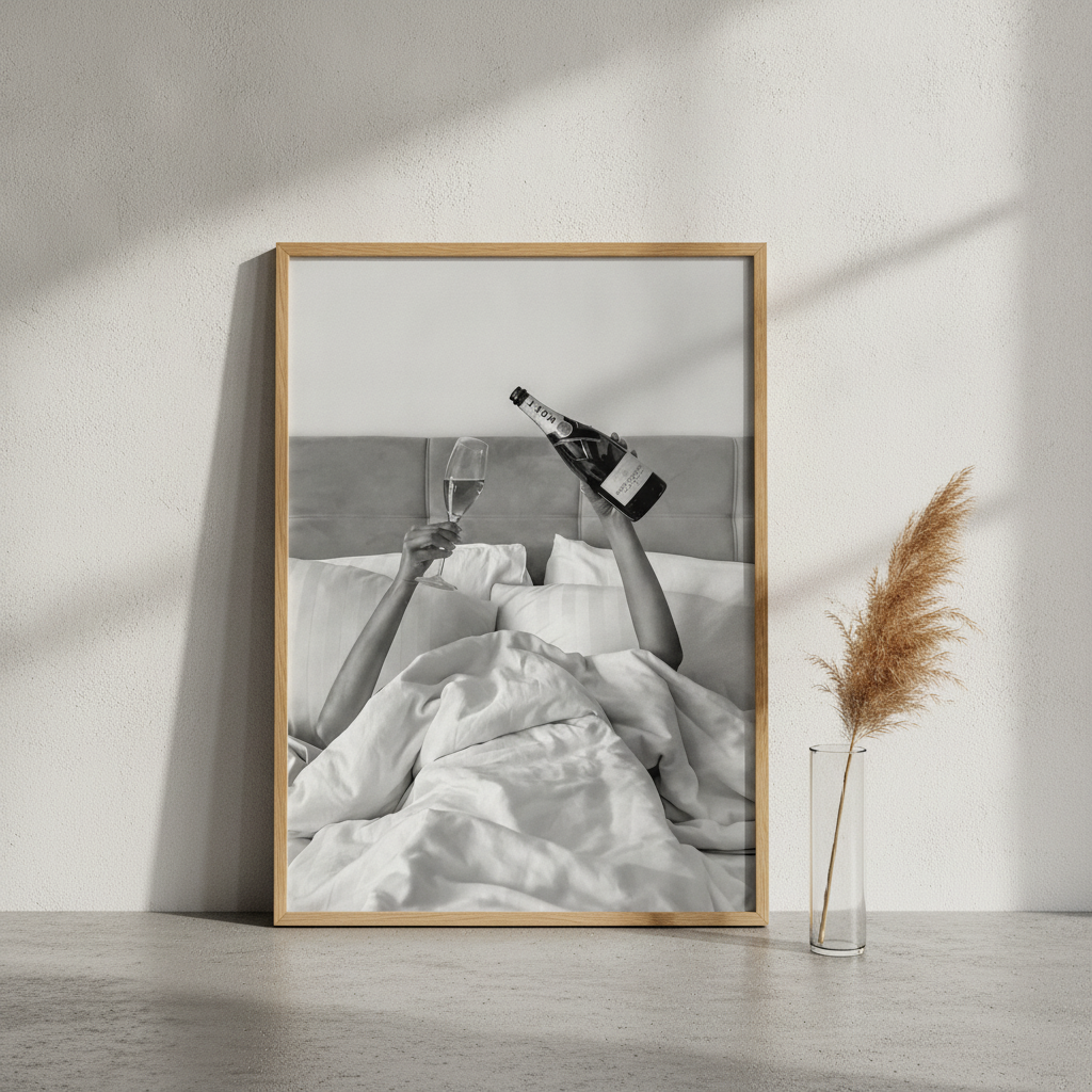 Champagne Bed and Breakfast Photograph Wall