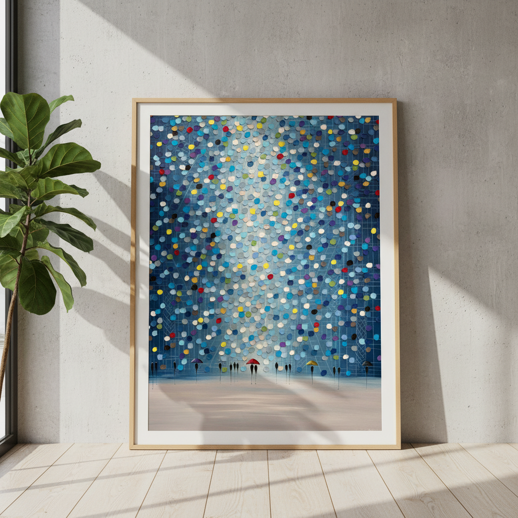 Raindrop Confetti by Ekaterina Ermilkina