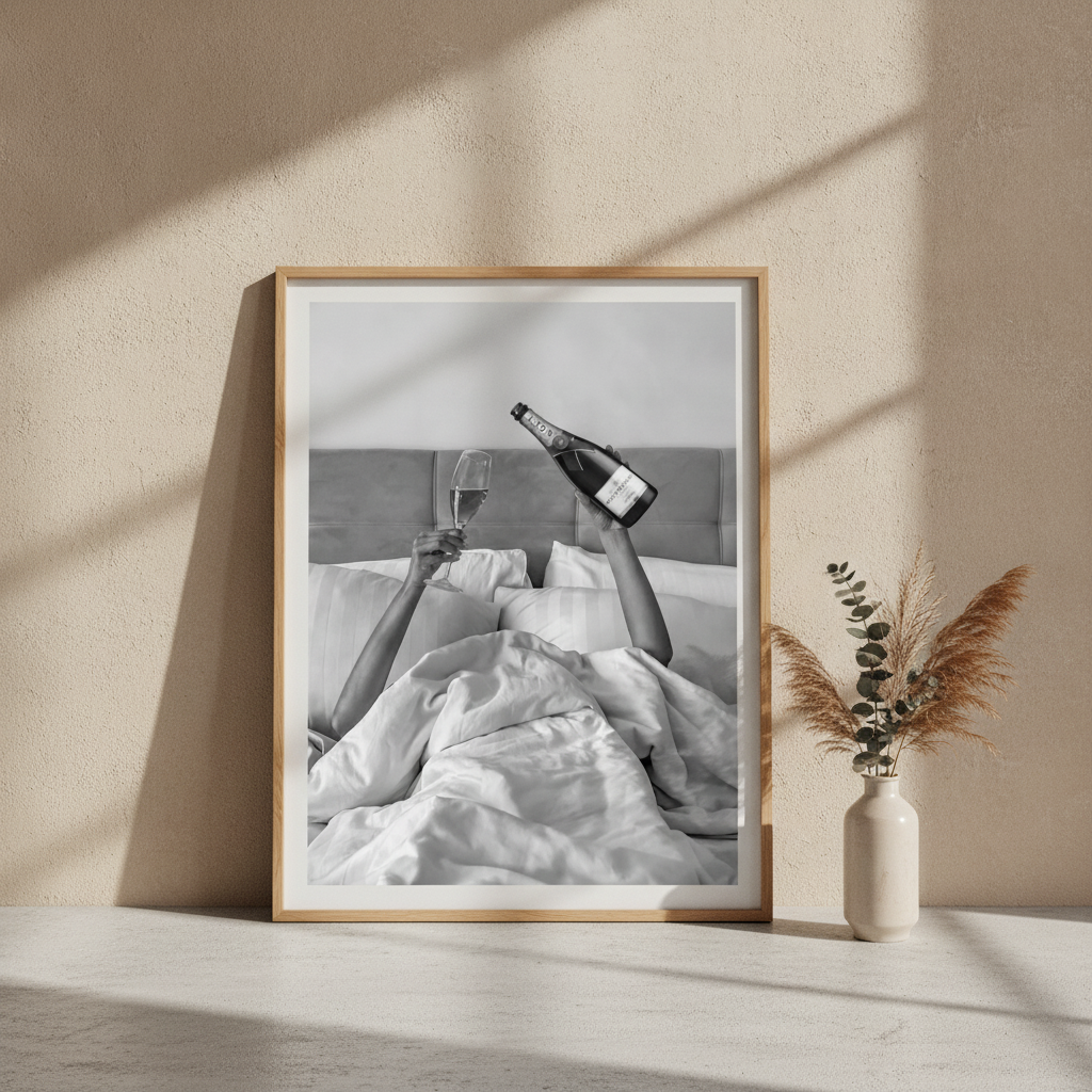 Champagne Bed and Breakfast Photograph Wall