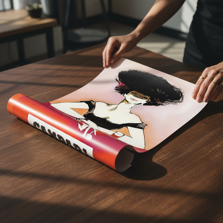 Campari 1960s Woman Italy Vintage Art Poster