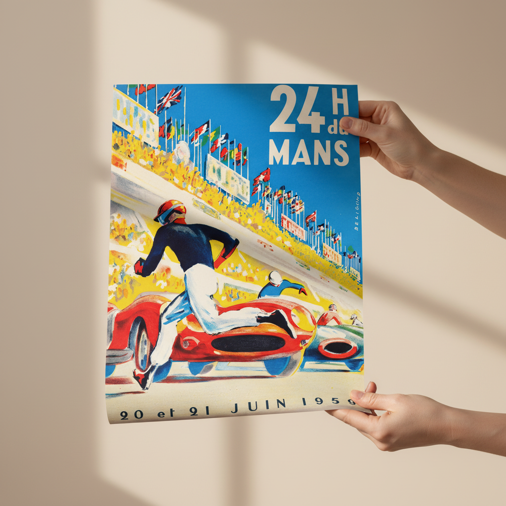 24 Hours of Le Mans 1959 Vintage Poster