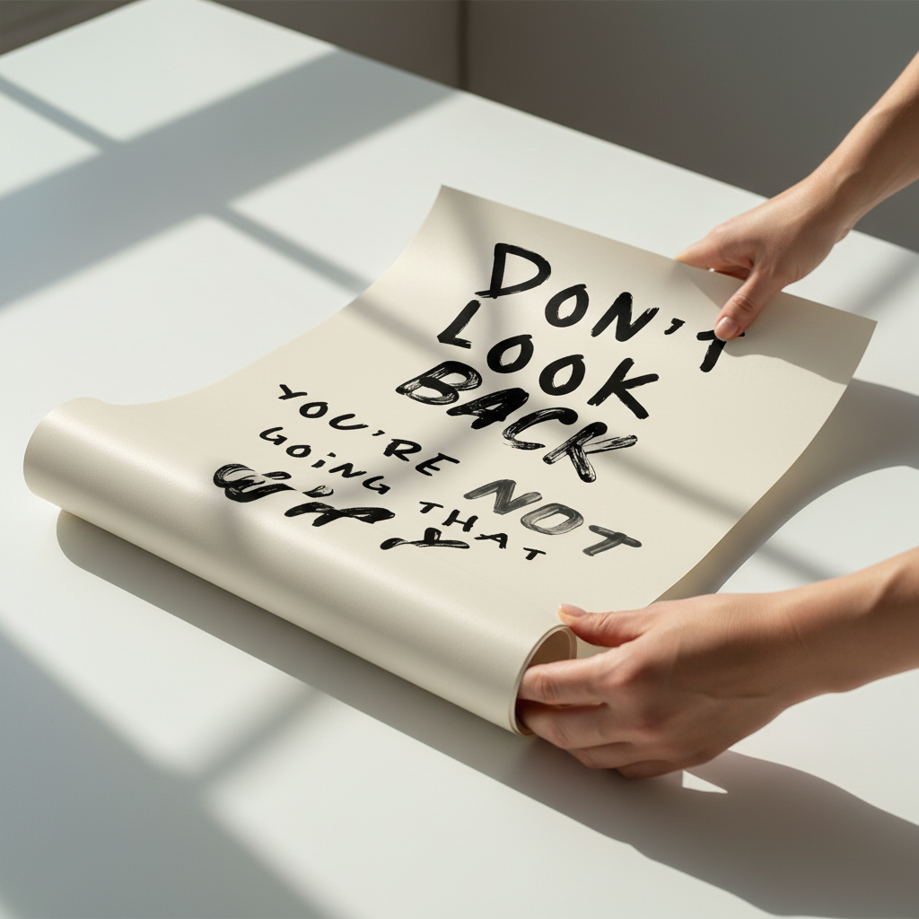 Don't Look Back Wall Art