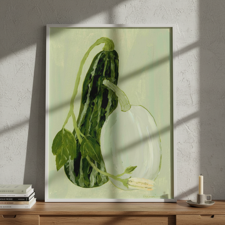 Calabaza Y Calabacin Verde by Marina GarcÃ­a FernÃ¡ndez