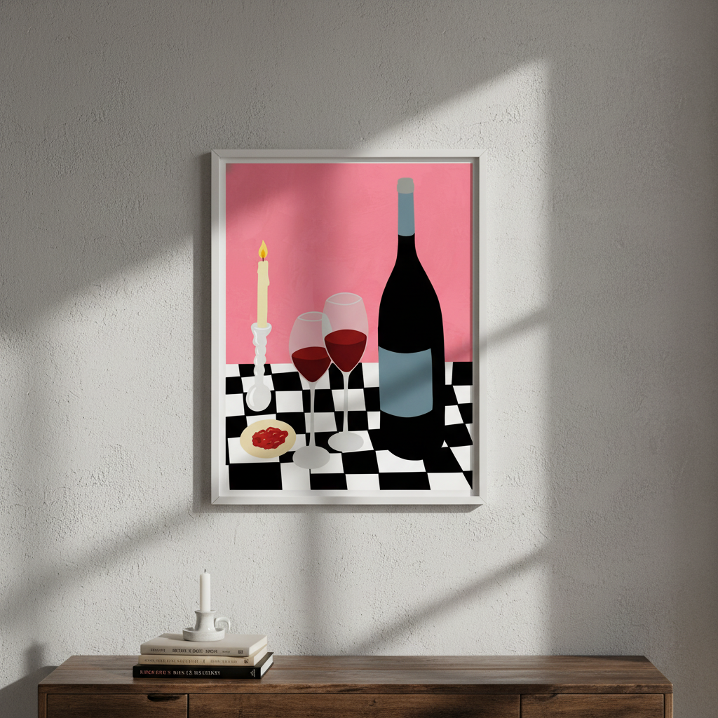 Romantic Dinner with Vino by Yuan Zhang