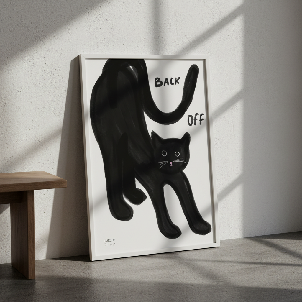 Back off cat by Hayde Nizard