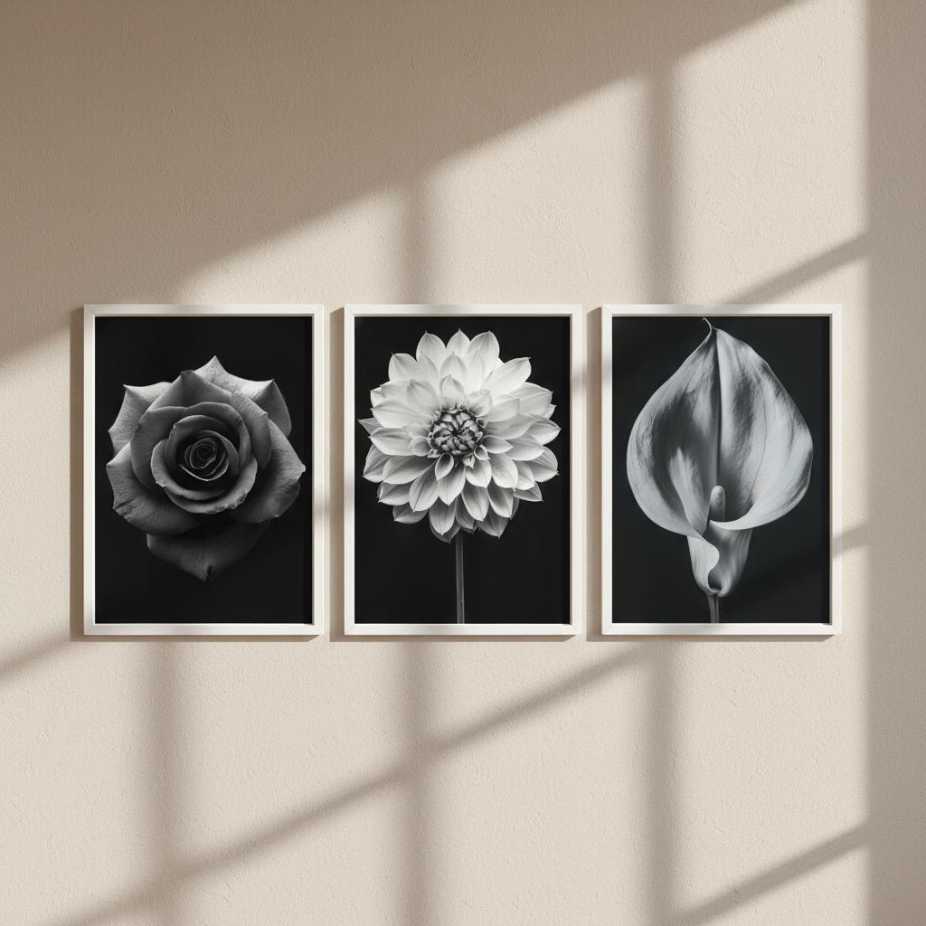 Three in Bloom Set of 3 by Peter Attard