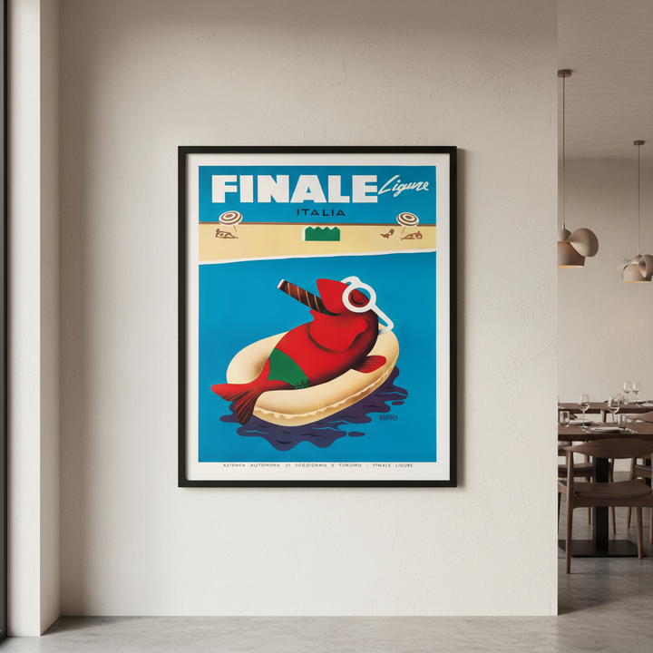 Finale Ligure Italy Vintage Advertisement Poster