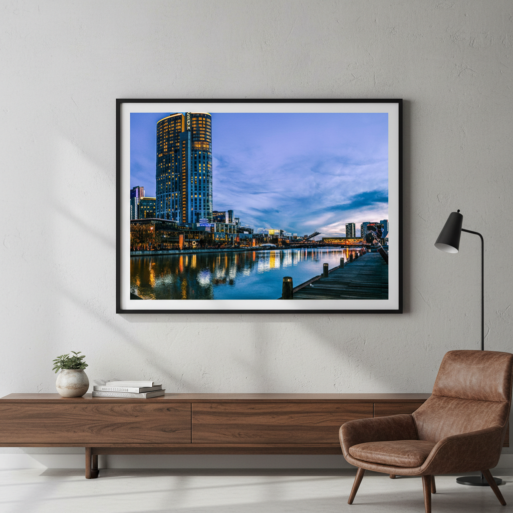 Melbourne Crown Casino at Blue Hour by Steven Scott