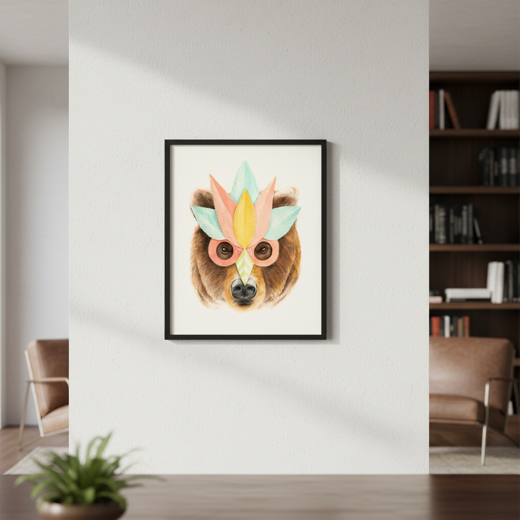 Bear Paper Mask by Florent Bodart