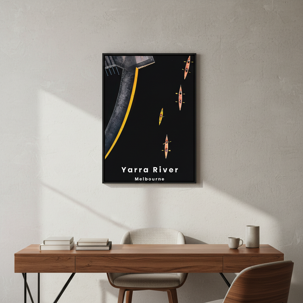 Yarra Sharks Travel Poster, Melbourne by L10