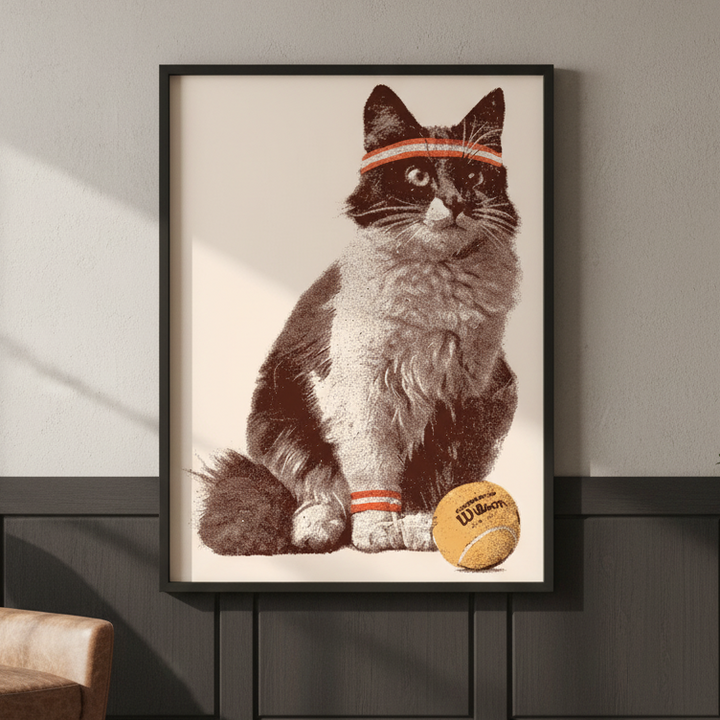 Chat Tennis by Florent Bodart