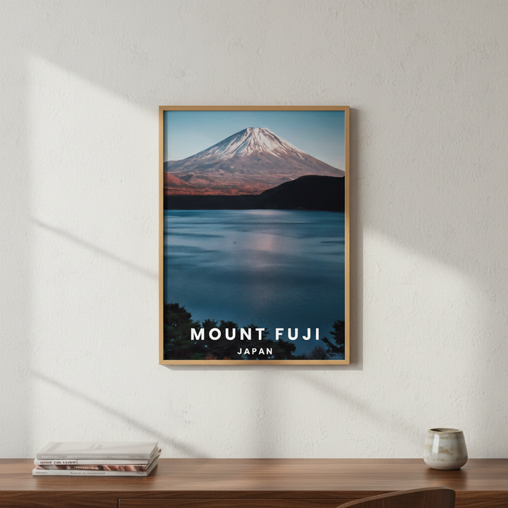 Mt Fuji Travel Poster, Japan by L10