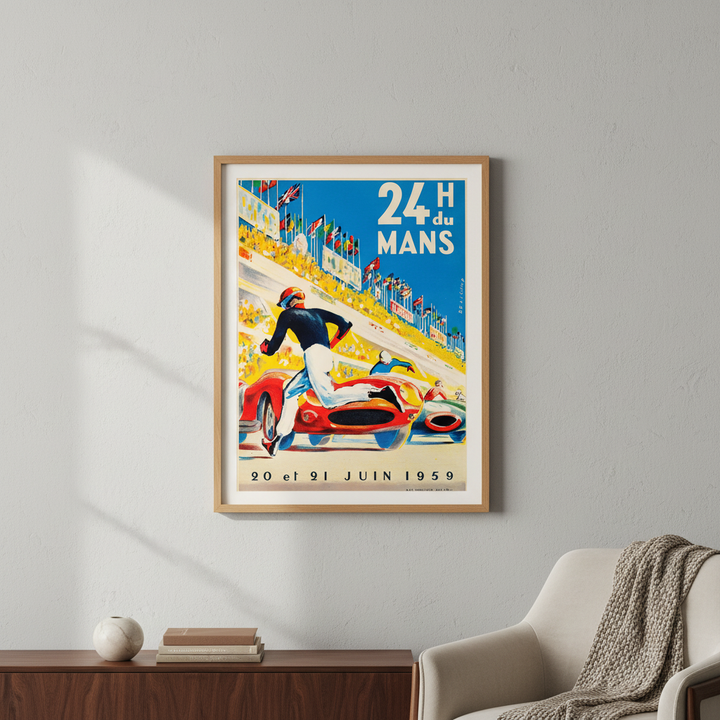 24 Hours of Le Mans 1959 Vintage Poster