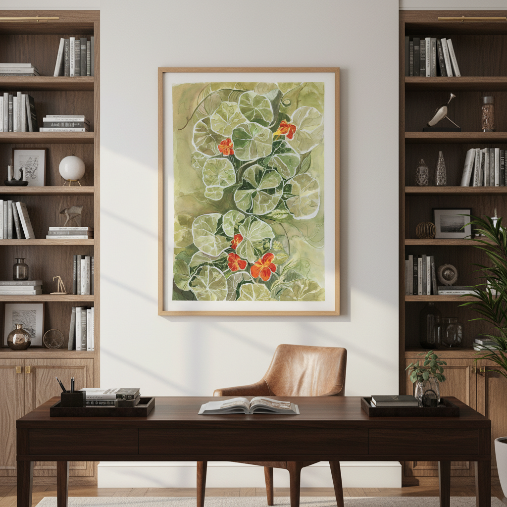 Nasturtium Tapestry by Lucrecia Caporale