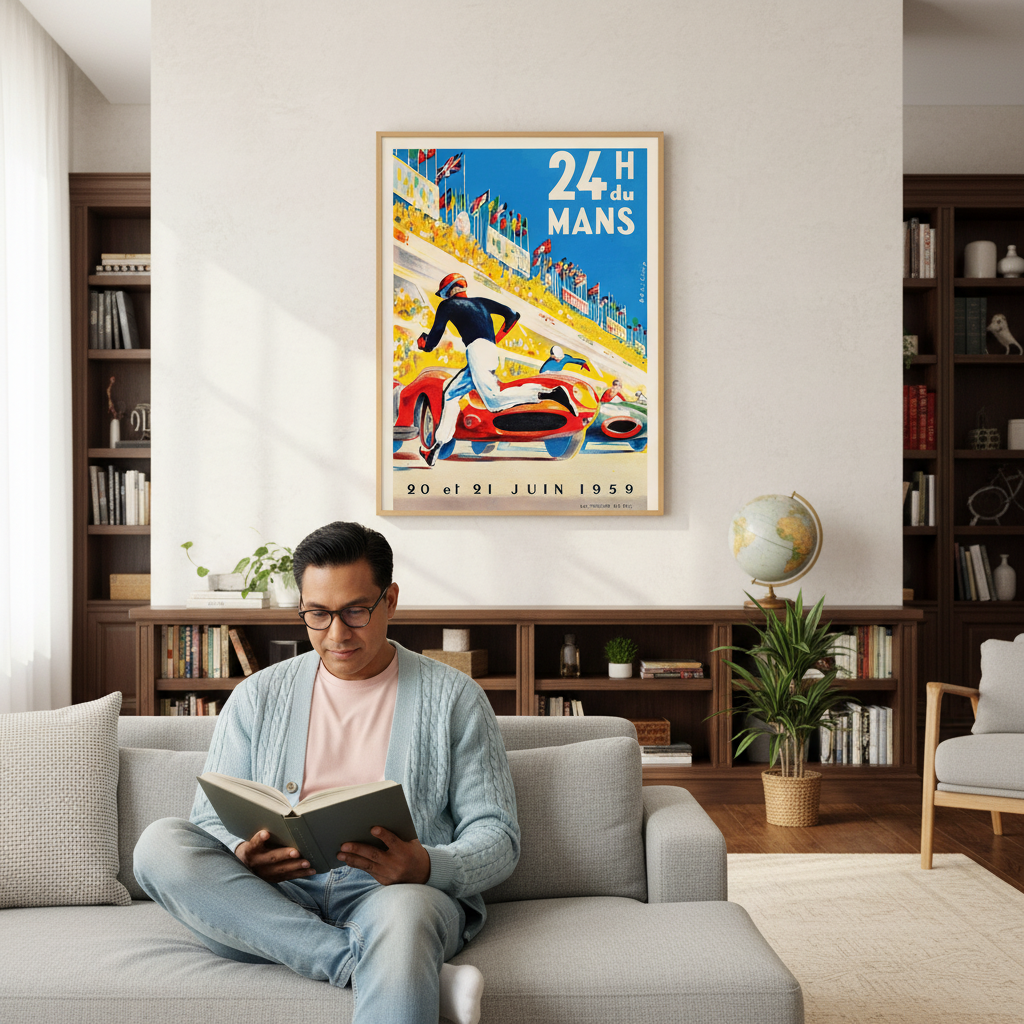 24 Hours of Le Mans 1959 Vintage Poster