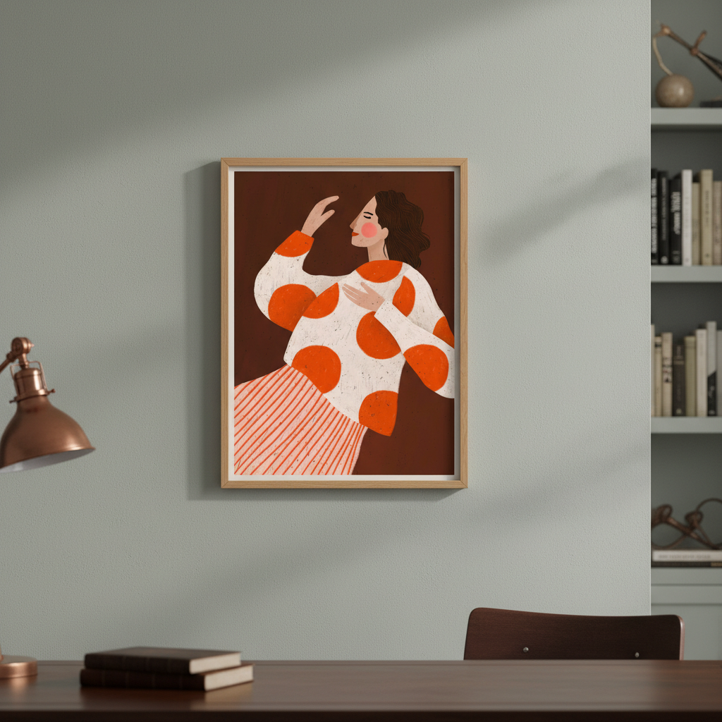 Woman with Dots by Bea Muller