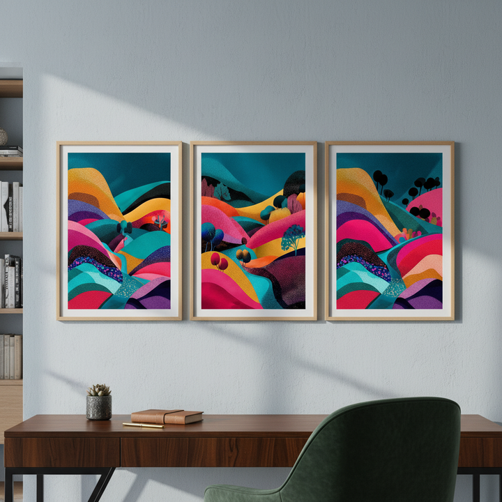 Japanese Night Abstract Pop Trio