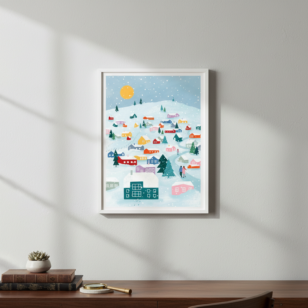 Winter Town by Bea Muller