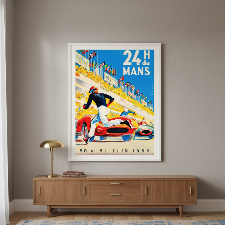 24 Hours of Le Mans 1959 Vintage Poster