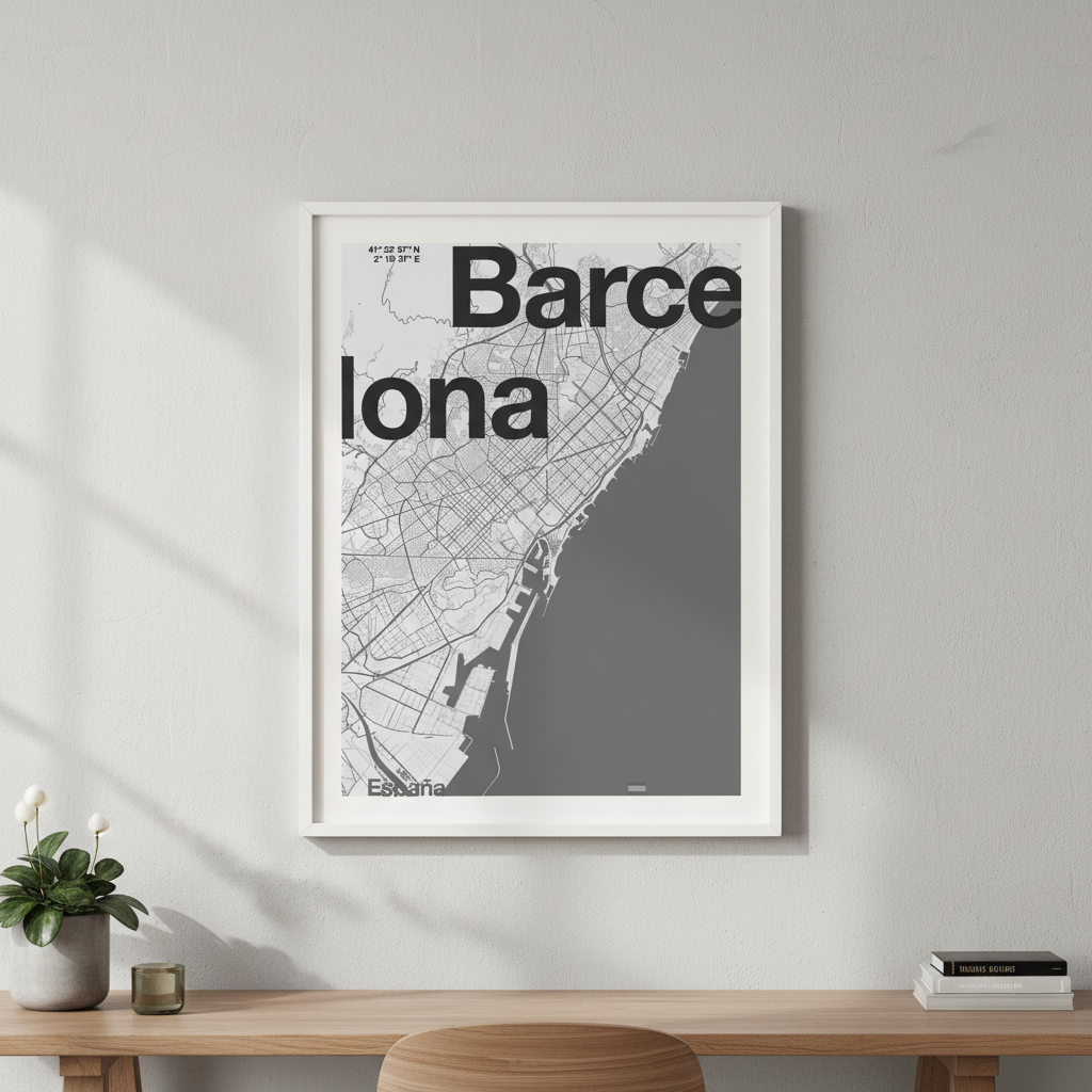 Barcelona Map by Florent Bodart