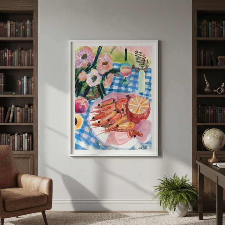 Prawn Lunch by Inkheart Designs
