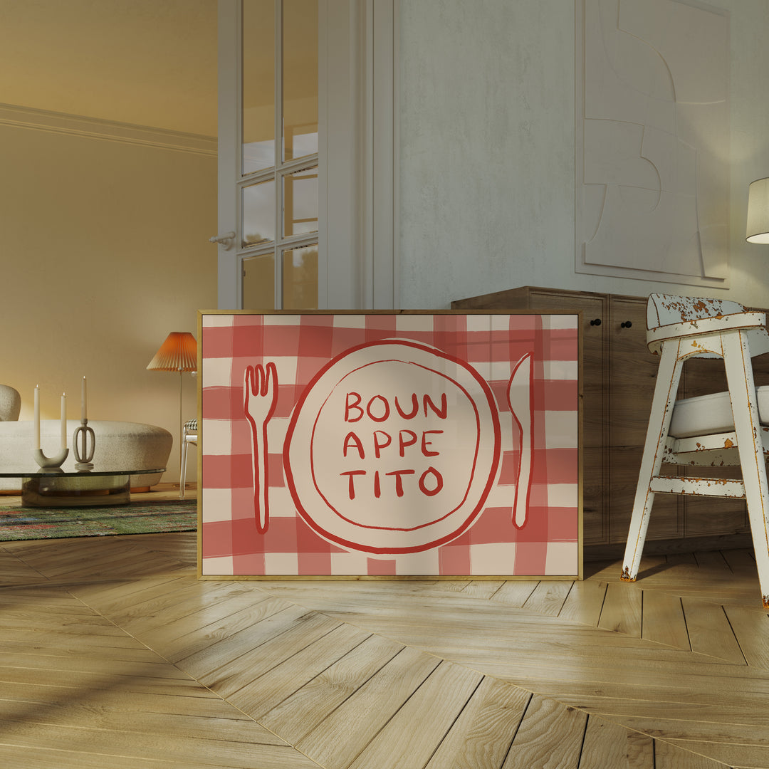 Buonappetito by Lucia Sankovic,living room,timber border