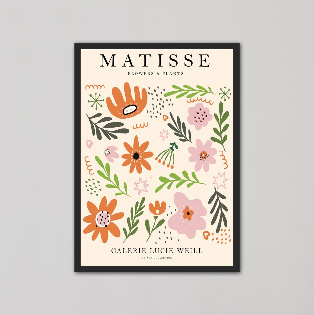 Modern Flower Cutouts Multicolor By Henri Matisse - Style My Wall