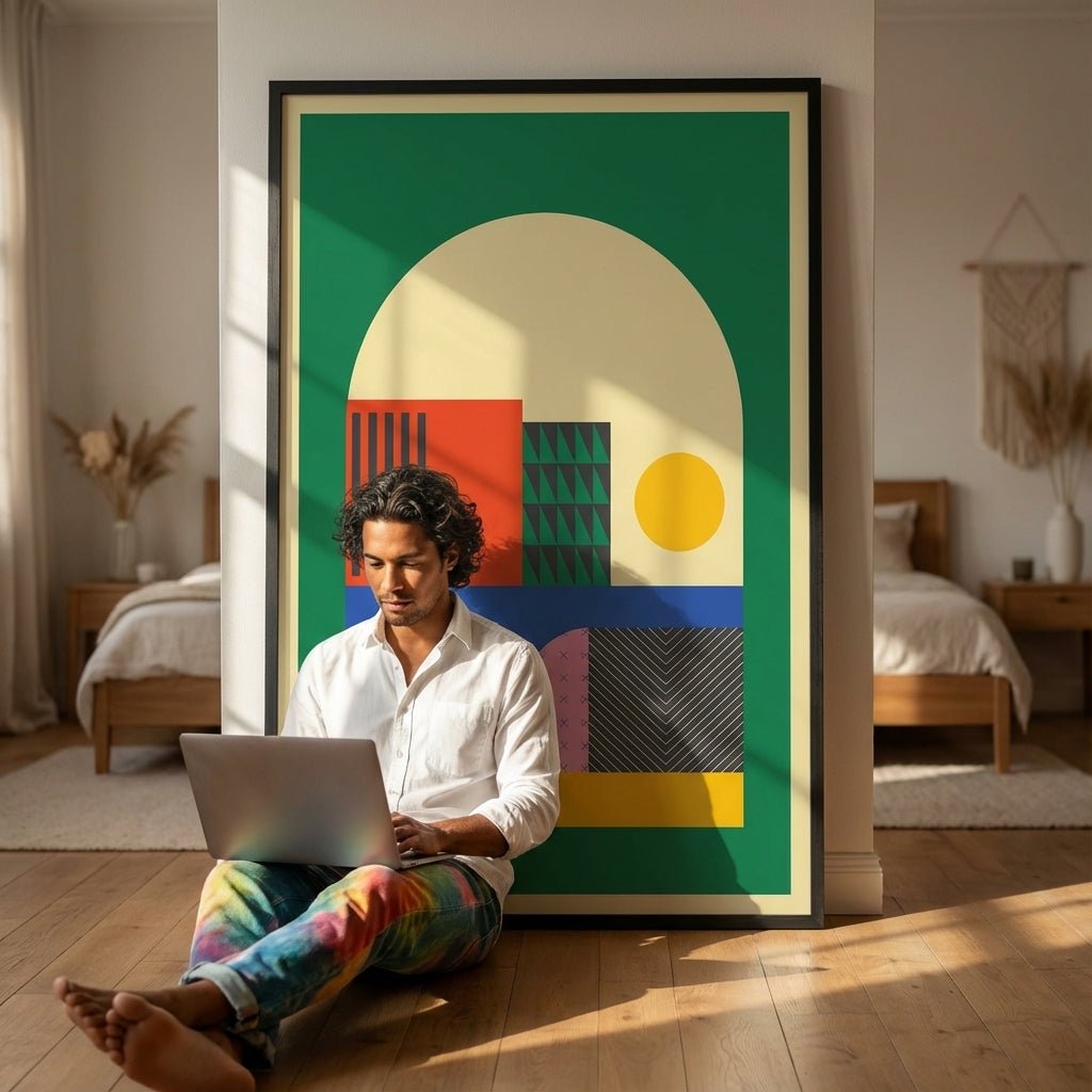Modernist Sunrise wall - art - picture - poster