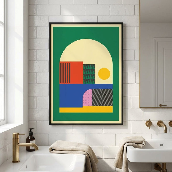 Modernist Sunrise wall - art - picture - poster