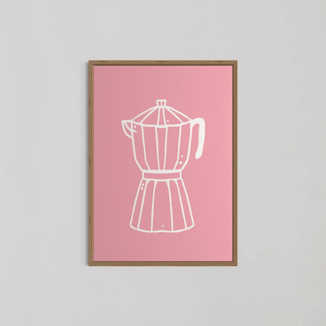 Moka Pot Coffee Maker Kitchen Wall Art - Style My Wall