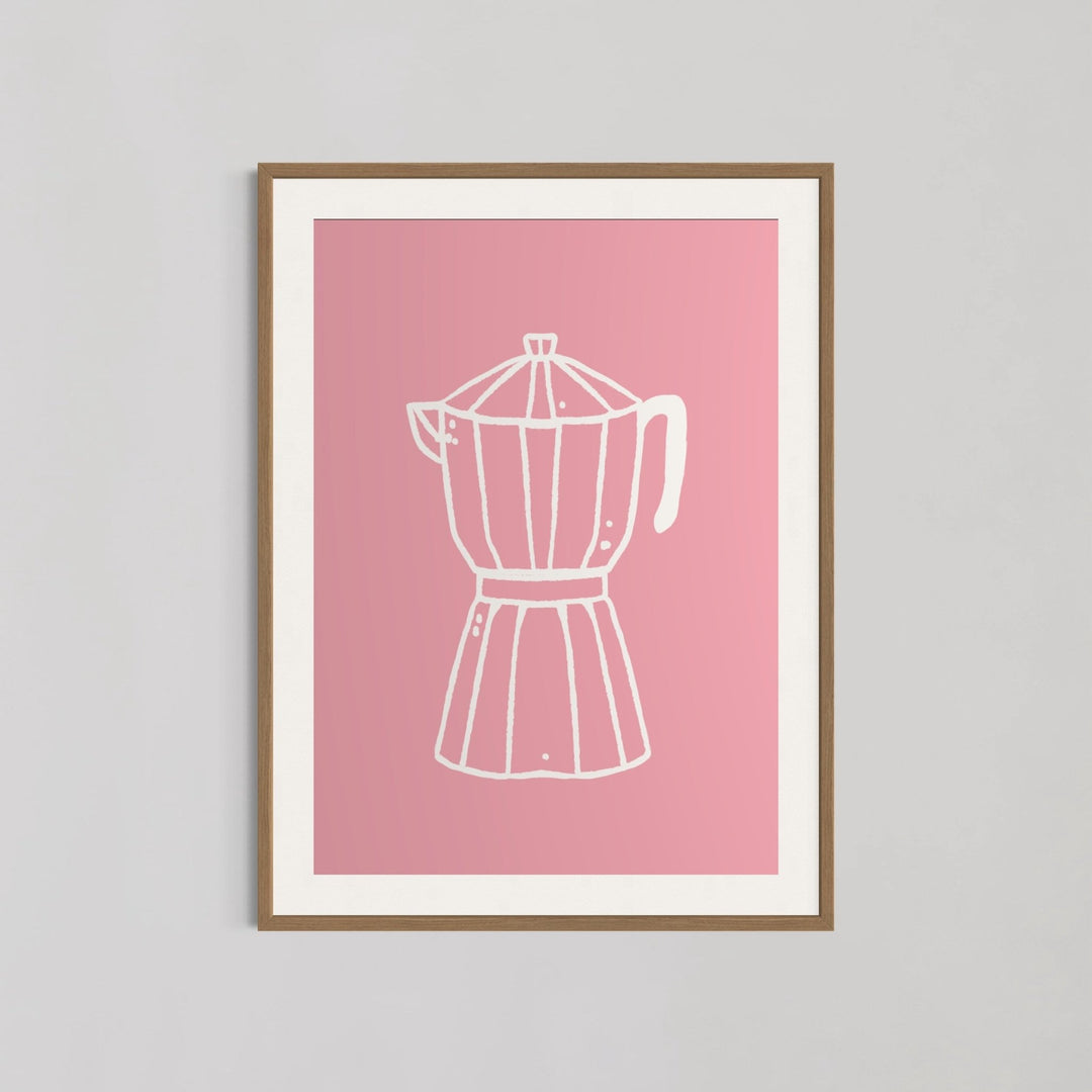 Moka Pot Coffee Maker Kitchen Wall Art - Style My Wall