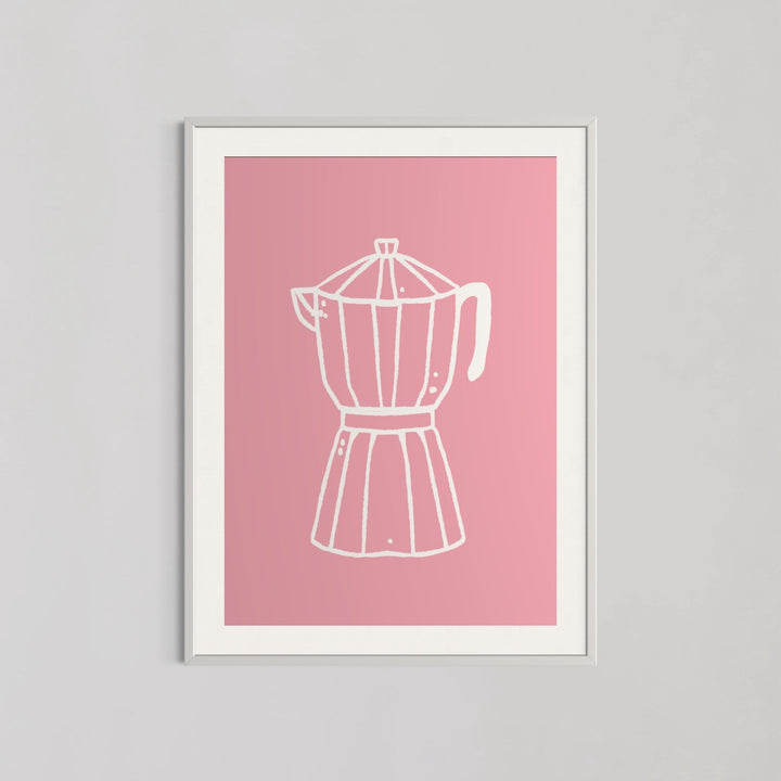 Moka Pot Coffee Maker Kitchen Wall Art - Style My Wall