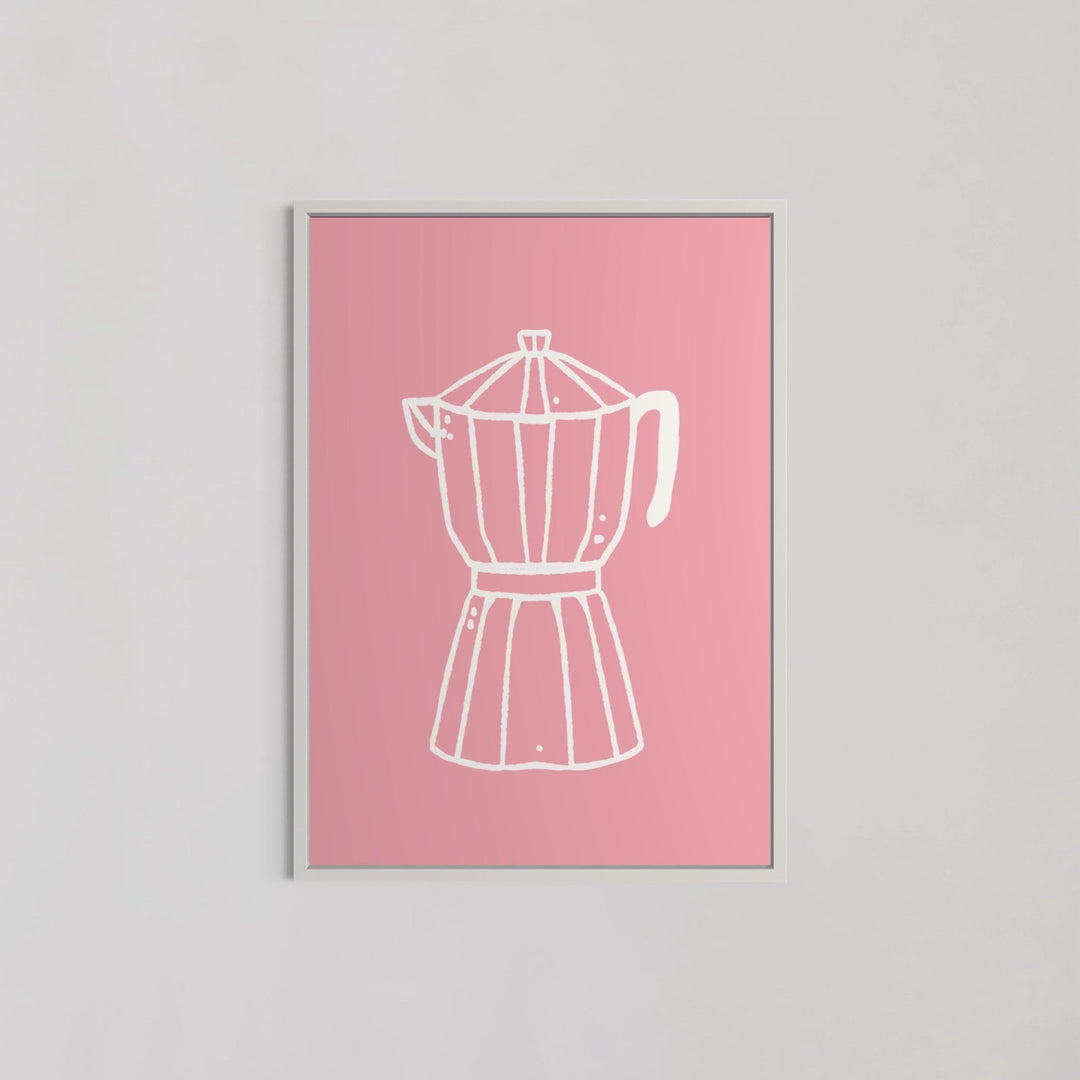 Moka Pot Coffee Maker Kitchen Wall Art - Style My Wall